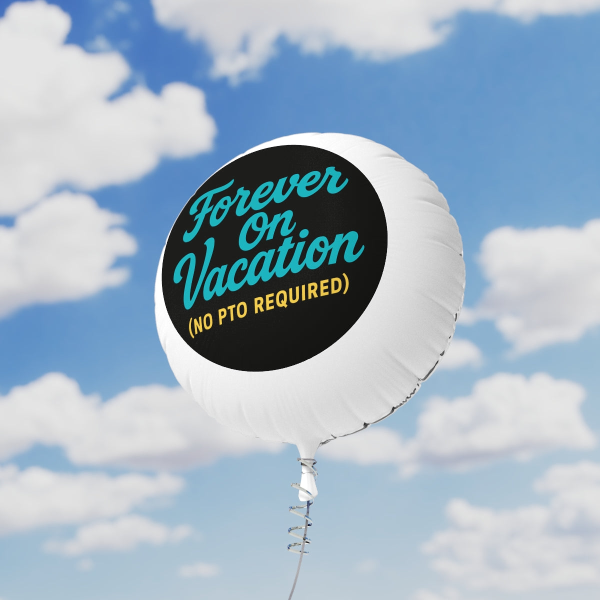 Forever on Vacation No PTO Required | Retirement Balloons | A Retirement Gift Idea Mylar Ballons 11in or 22in - Retiree Gifts Retirement Party