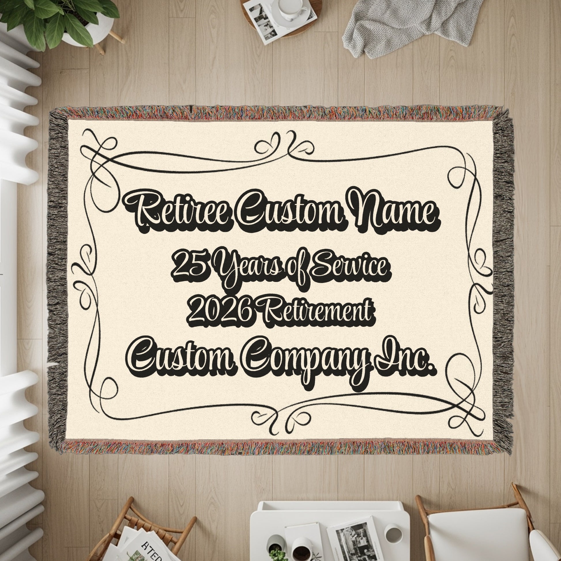 Retiree Custom Name 25 Years of Service Retirement Product