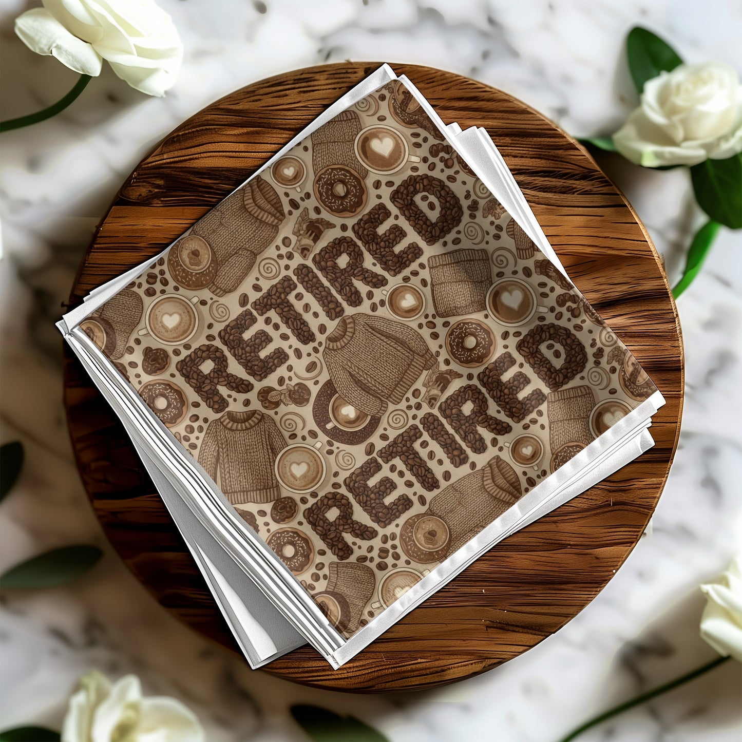 Retired Theme Brown Patterned Cloth product
