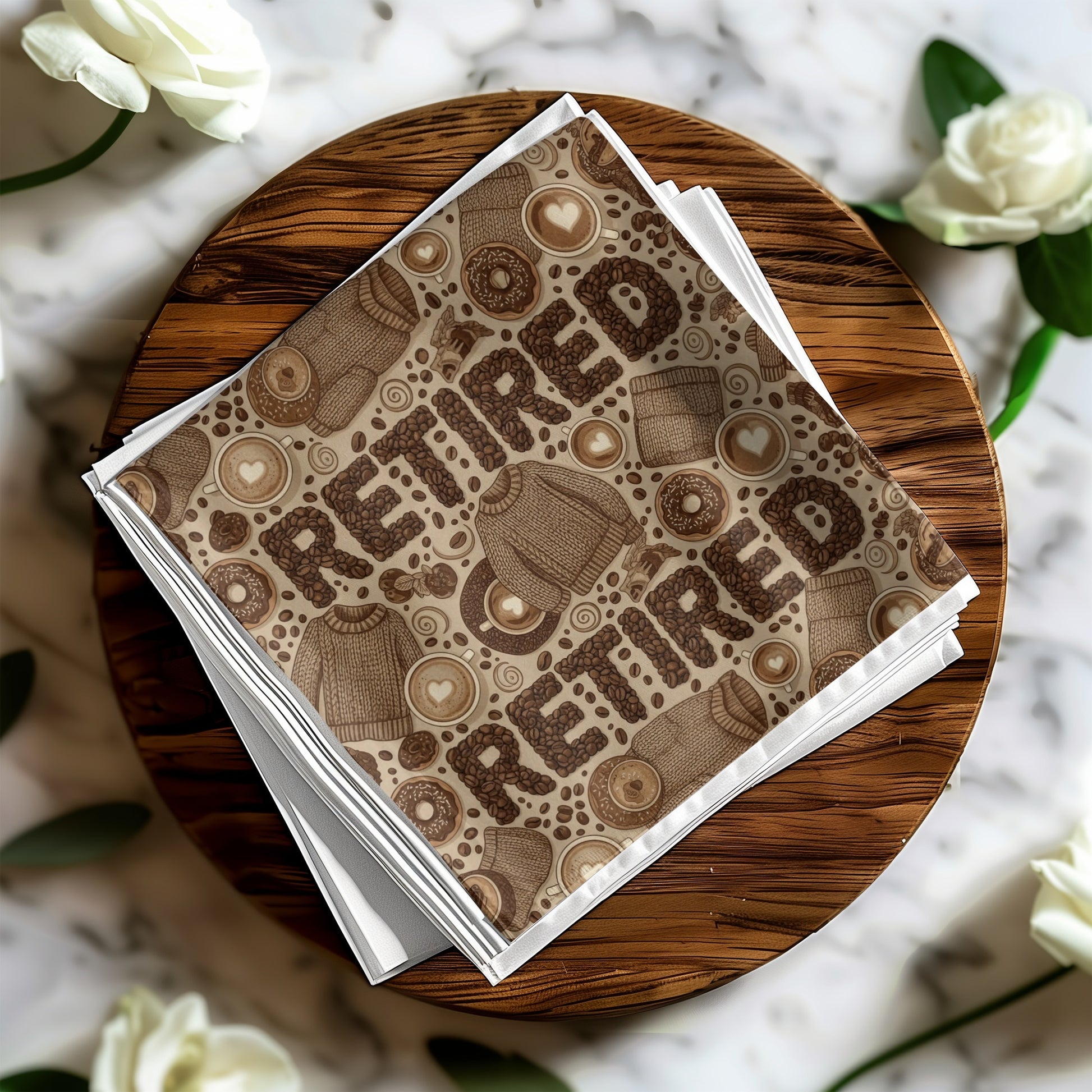 Retired Theme Brown Patterned Cloth product