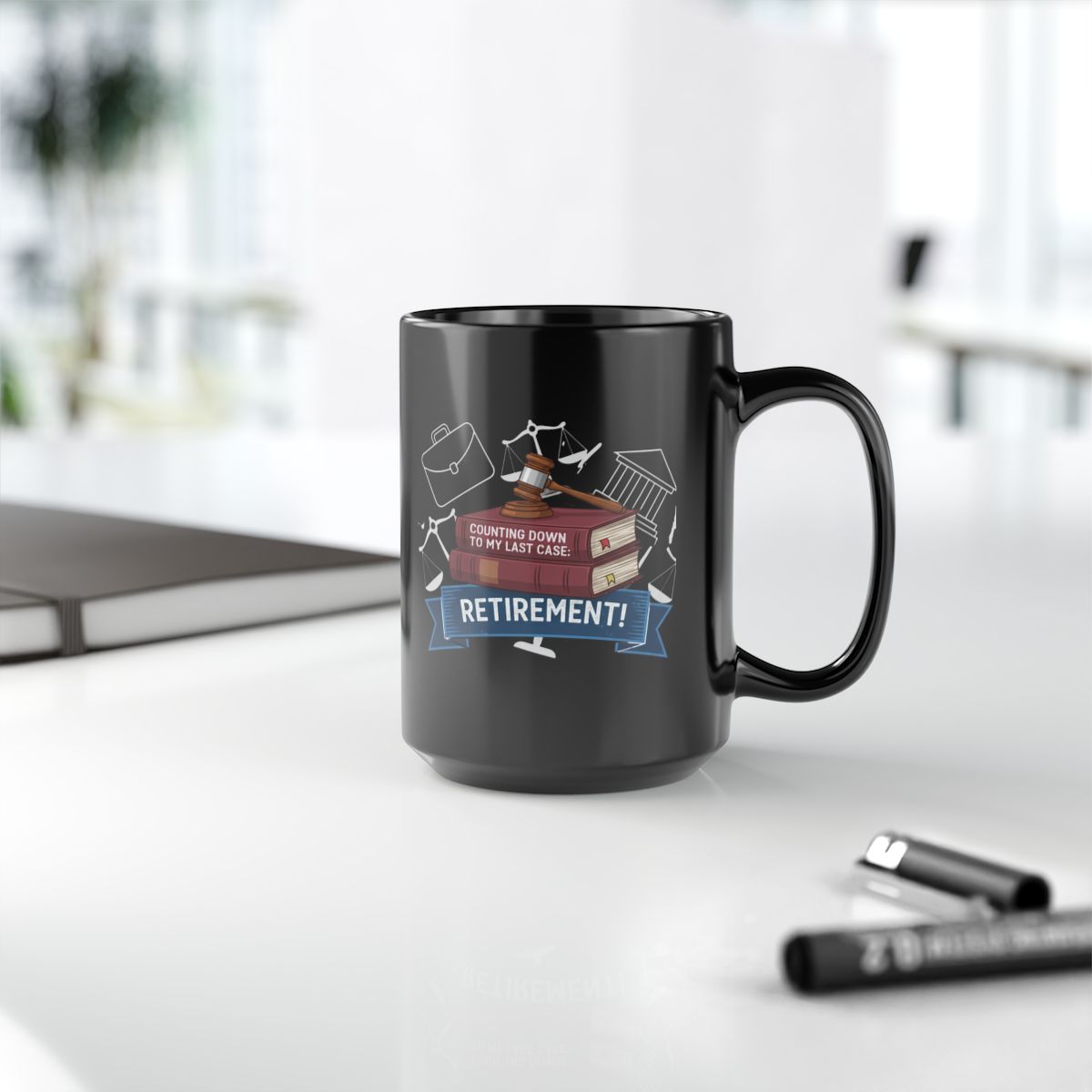 Counting Down to My Last Case Retirement | Fun Gift for Retiring Professionals Gold Silver Black Access Mugs - Retiree Gifts Retirement Party