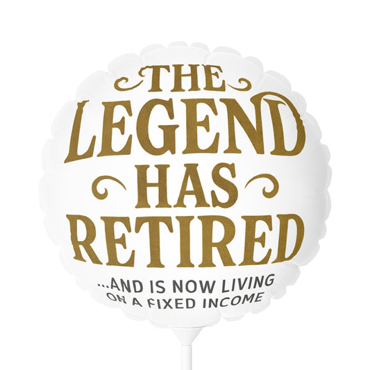 The Legend Has Retired Retirement Celebration Mylar Ballon - Retiree Gifts Retirement Party