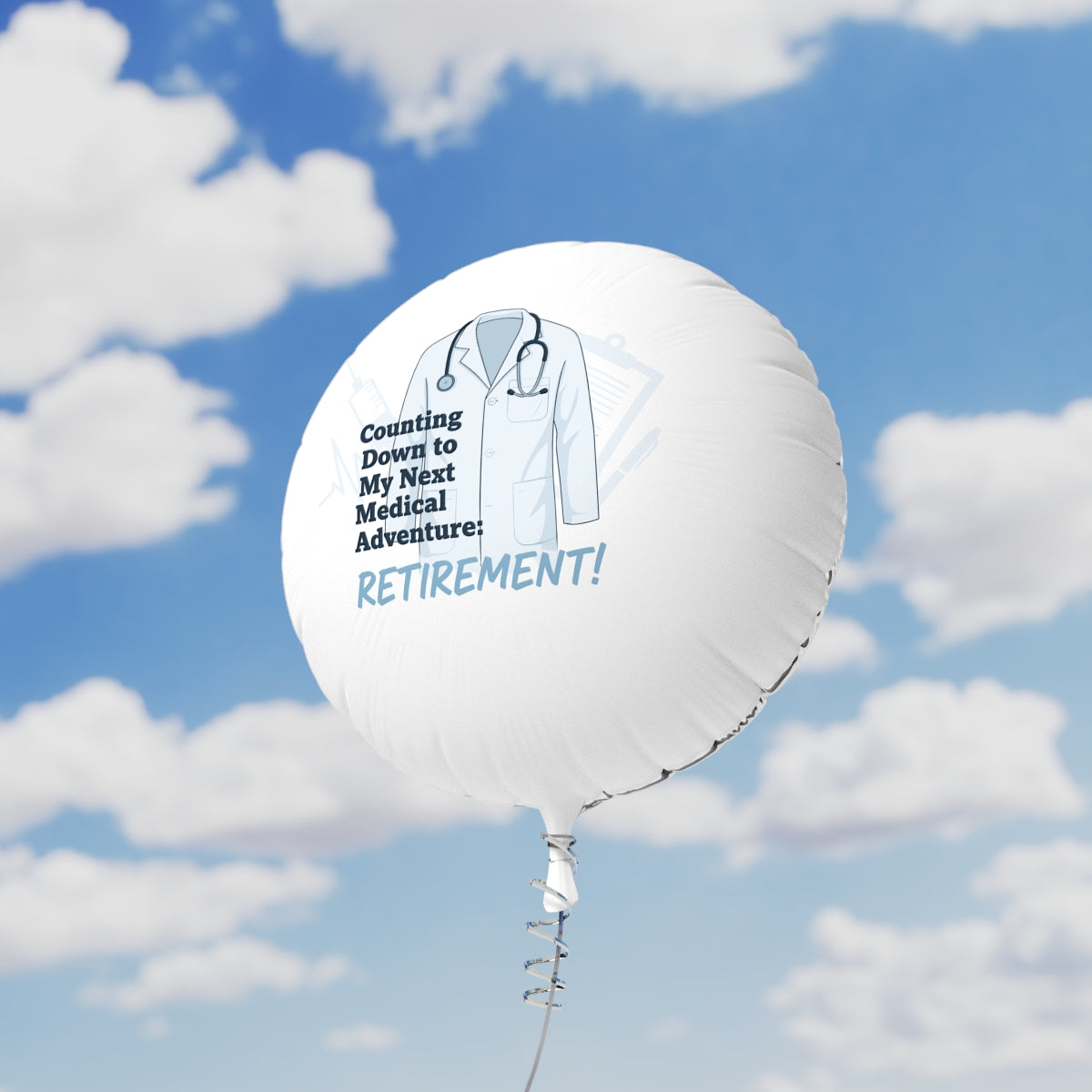 Counting Down to My Next Medical Adventure Retirement | Retirement! | Delightful retirement themed 11in or 22in Mylar Ballon - Retiree Gifts Retirement Party