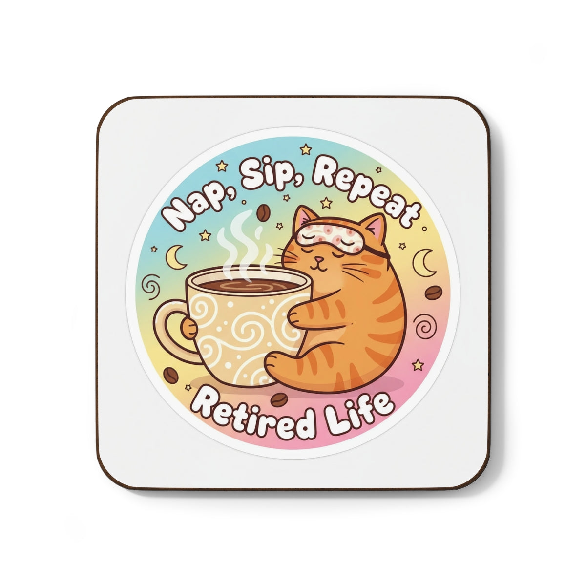 Nap Sip Repeat Retired Life Cat Illustration product