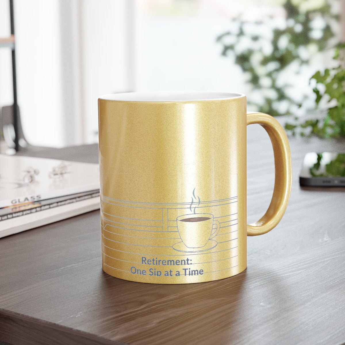 Retirement One Sip at a Time Printed Mug
