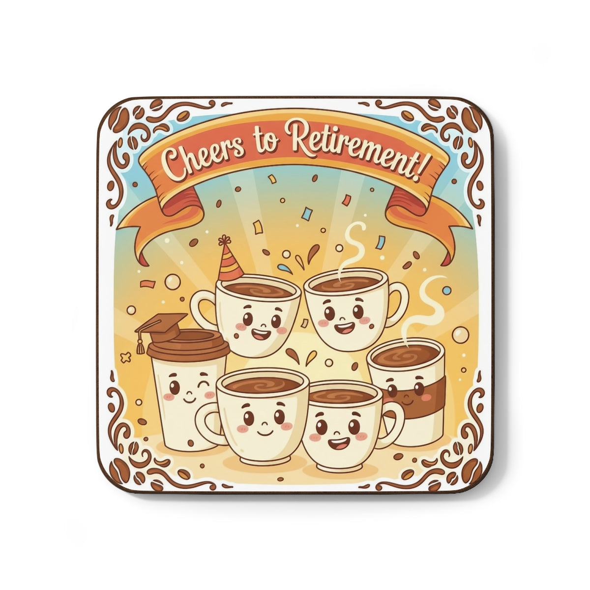 Cheerful Coffee Cups Cheers to Retirement product