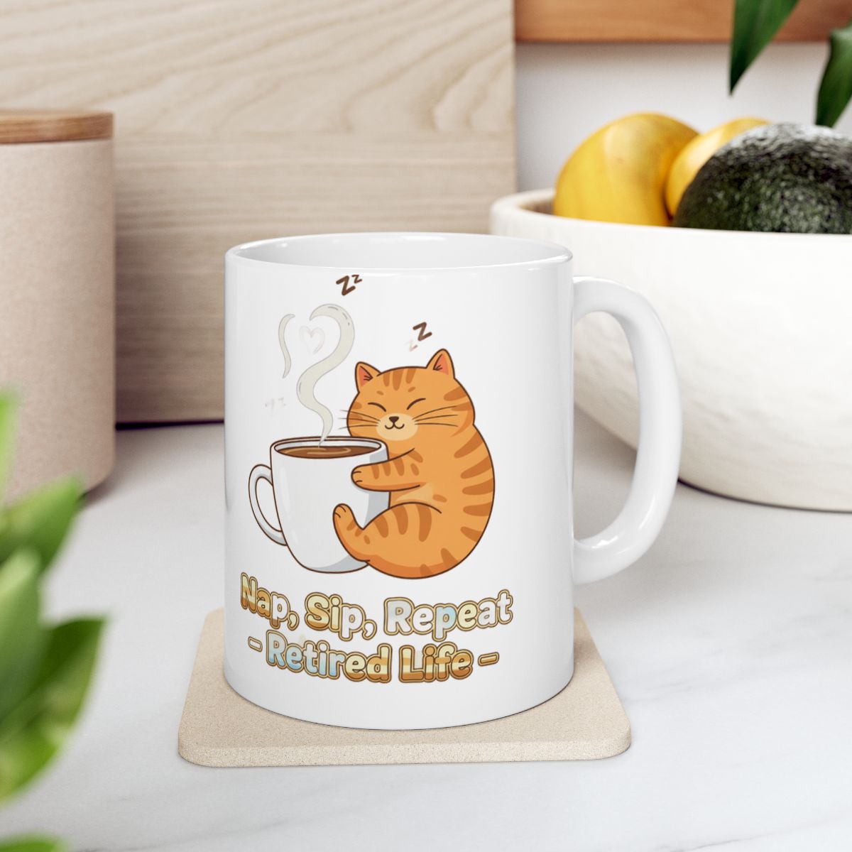 Nap Sip Repeat Retired Life Mug