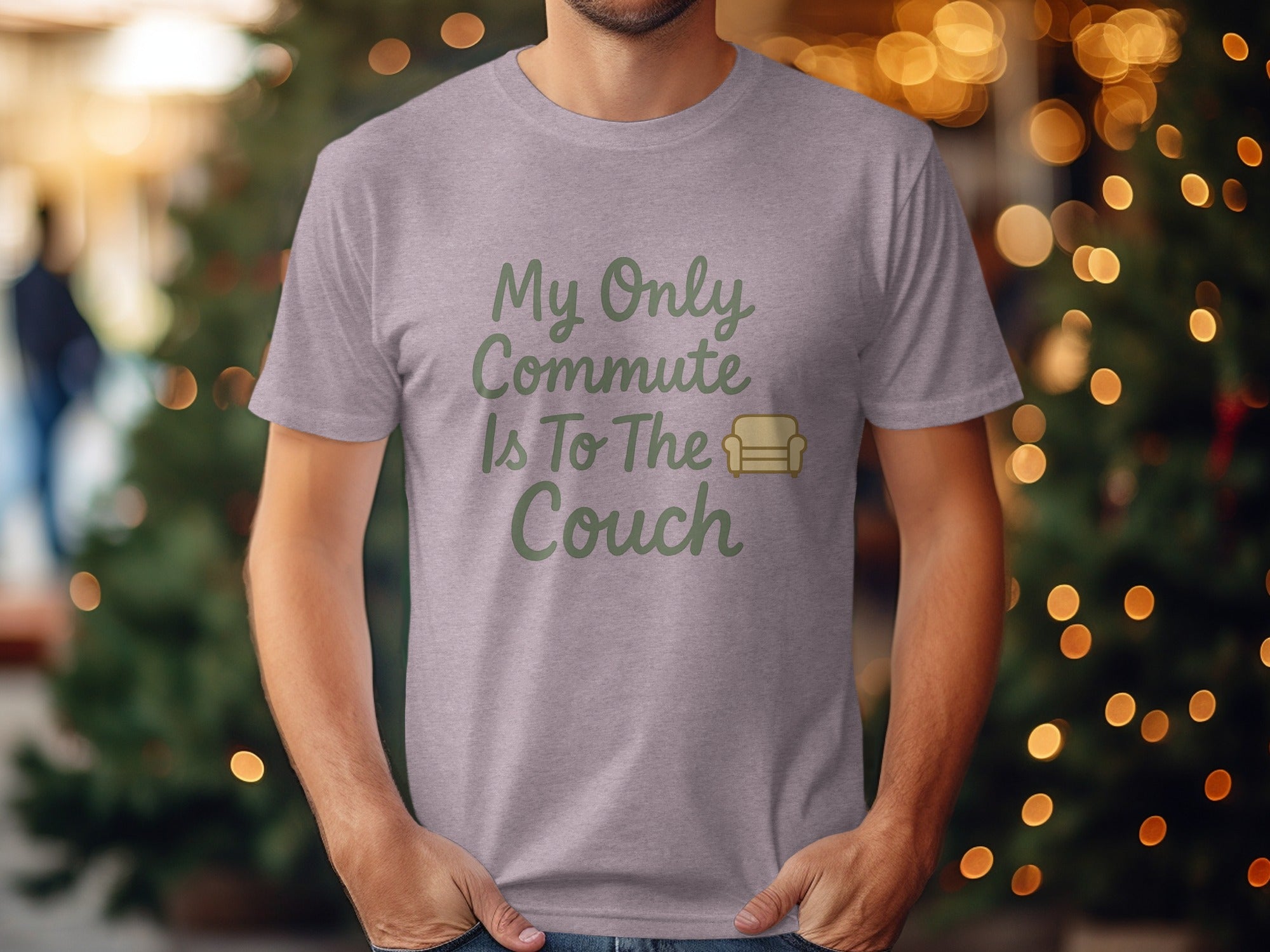 My Only Commute Is To The Couch | Retirement Life | Soft Color Bella T-Shirts - Retiree Gifts Retirement Party