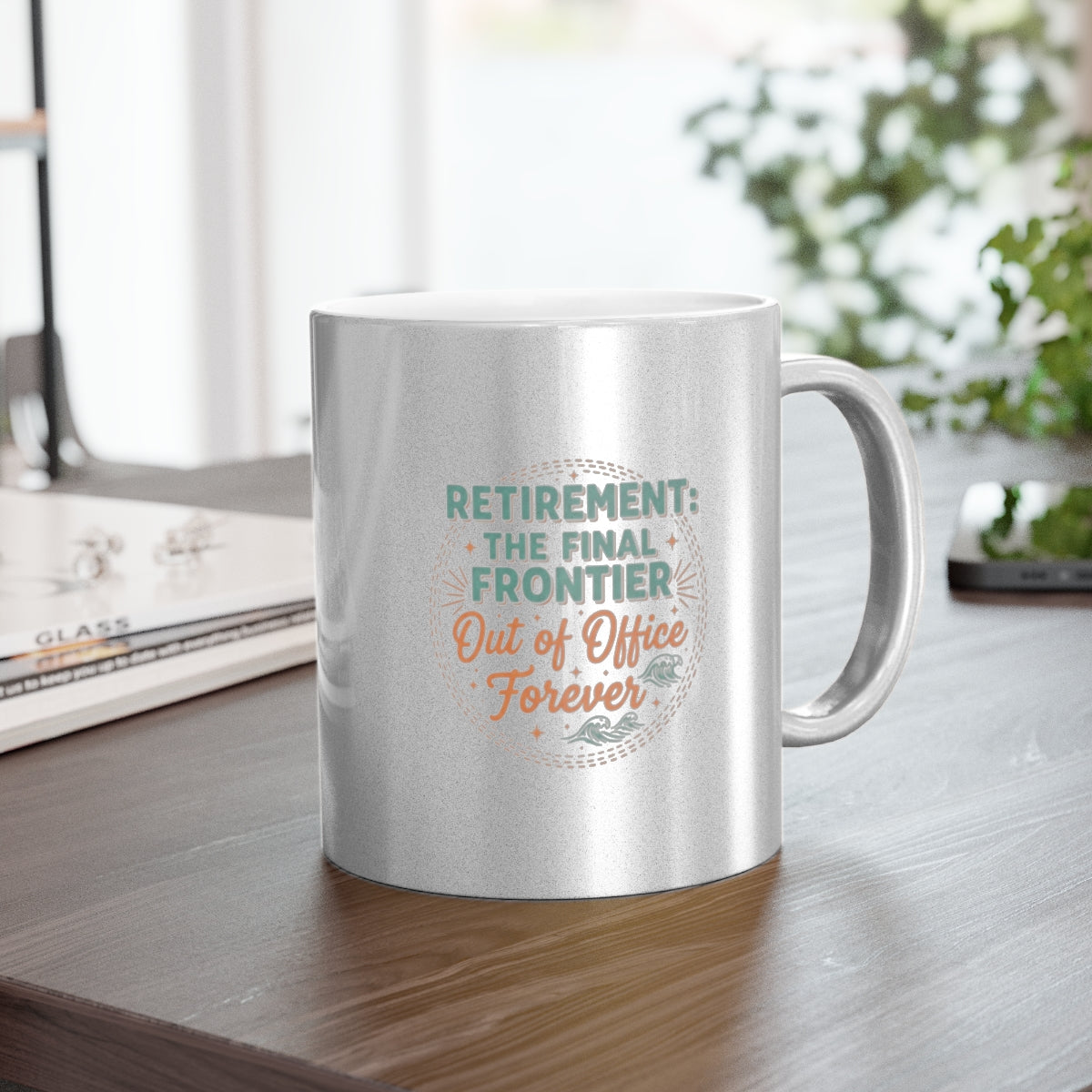 RETIREMENT THE FINAL FRONTIER | Out of Office Forever Gold Silver Black or Access Mugs - Retiree Gifts Retirement Party