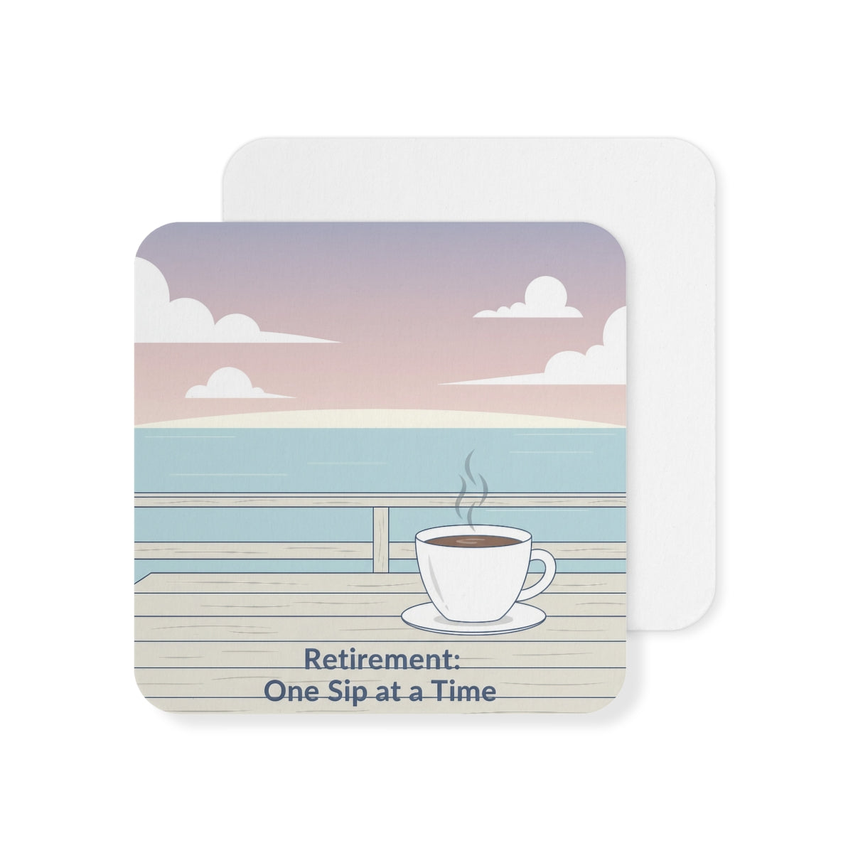 Retirement One Sip at a Time Coaster Set
