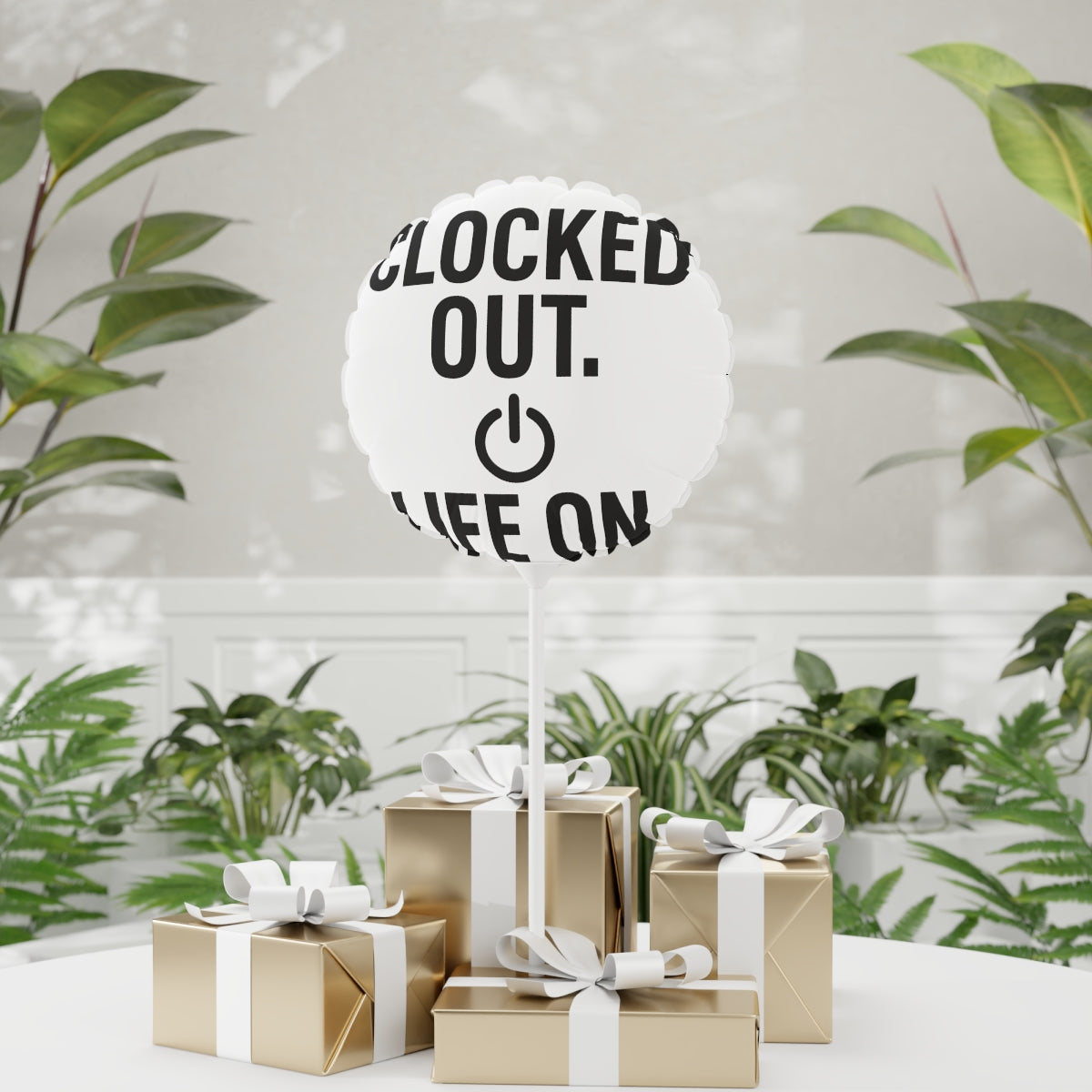 Clocked Out Life On | Retirement Celebration Surprise | This Mylar balloons 11in or 22in - Retiree Gifts Retirement Party