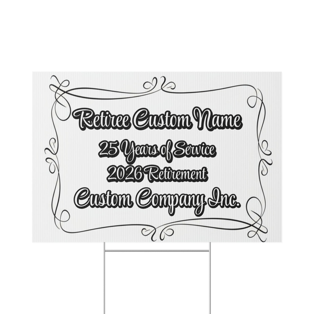 Retiree Custom Name 25 Years of Service 2026 product type