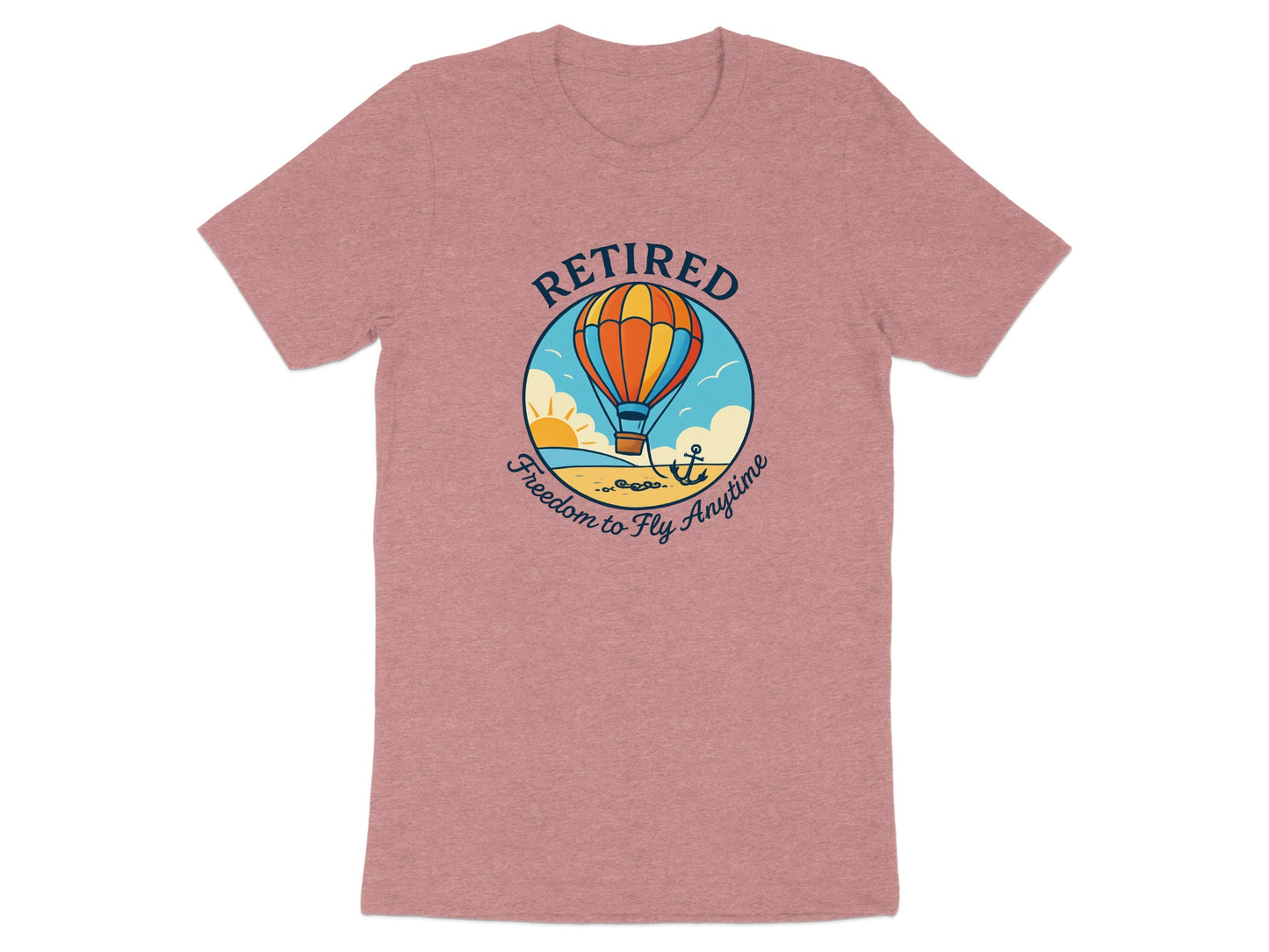 Retired Freedom to Fly Anytime | Ideal Retirement Gift | Soft Color Bella T-Shirts - Retiree Gifts Retirement Party