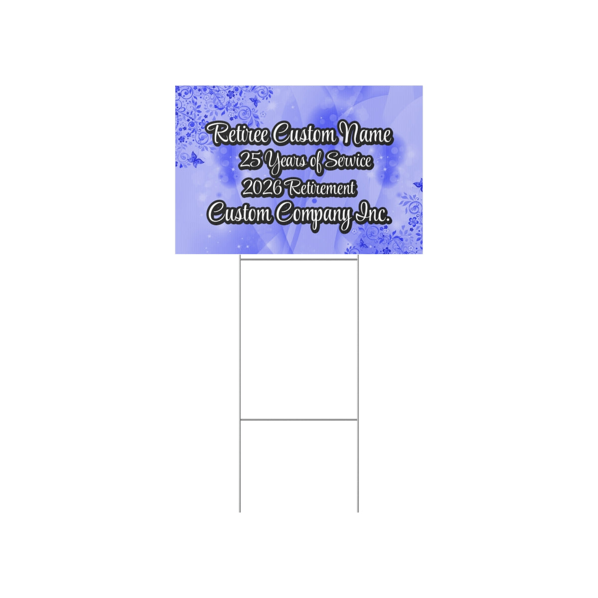 Retiree Custom Retirement Yard Sign Personalized product