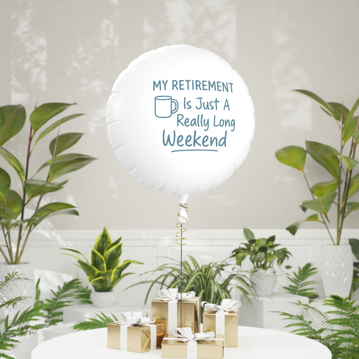 My Retirement Just a Long Weekend | Personalized Retirement Gift Ideas | This custom Mylar Ballons 11in or 22in - Retiree Gifts Retirement Party
