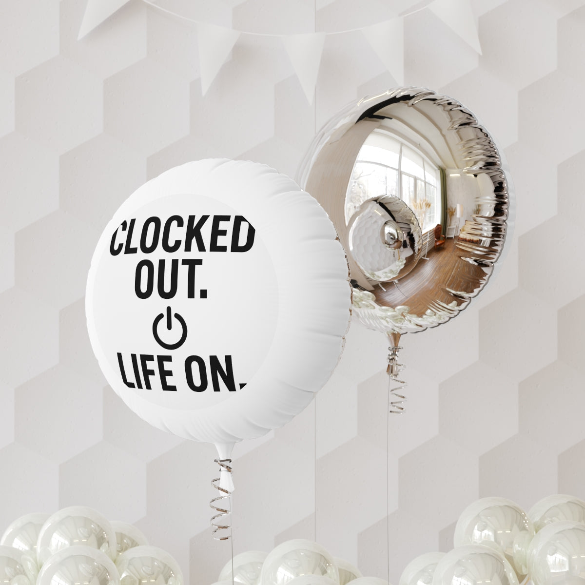 Clocked Out Life On | Retirement Celebration Surprise | This Mylar balloons 11in or 22in - Retiree Gifts Retirement Party