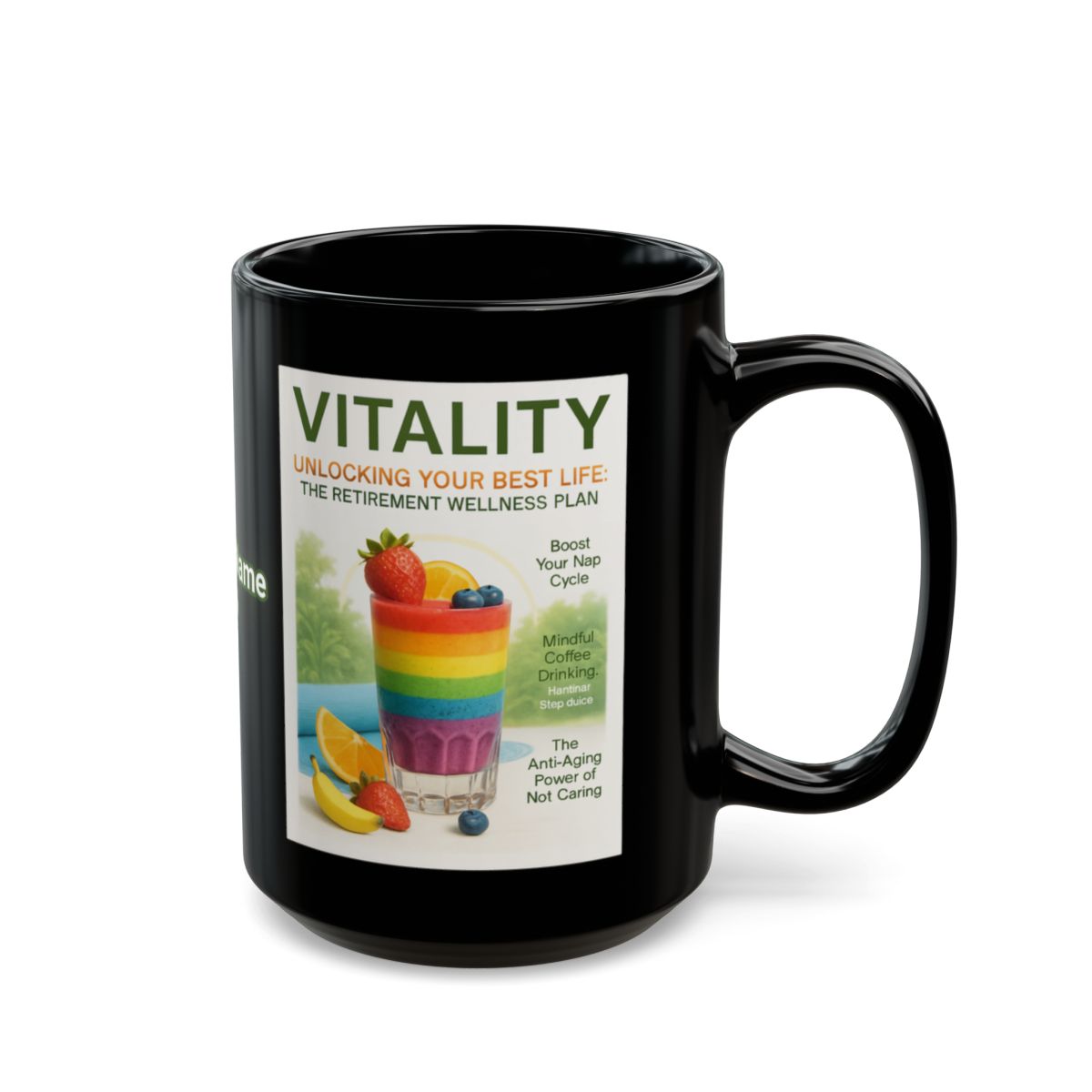 Vibrant Colorful Vitality Wellness Plan Graphic Mug