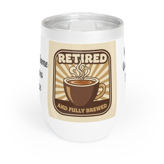 Retired and Fully Brewed Coffee Mug with Retro Design