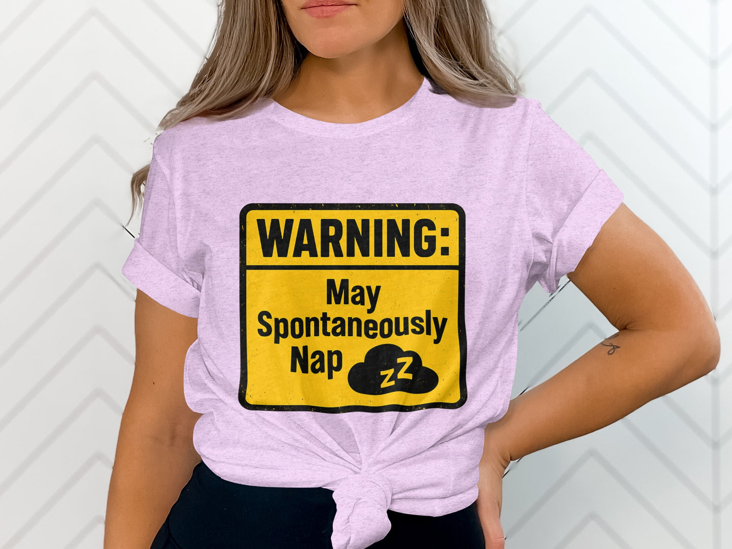 Warning May Spontaneously Nap Funny | A Caution | Retirement Personalized Soft Color Bella T-Shirts - Retiree Gifts Retirement Party