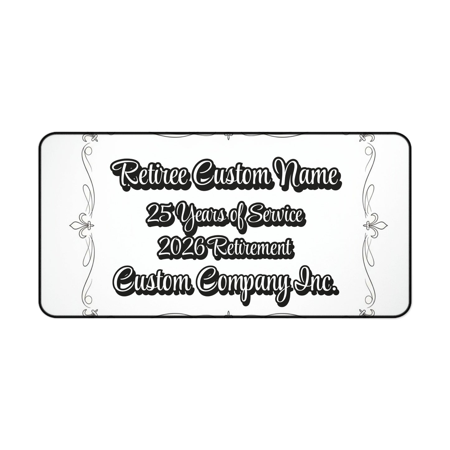 Personalized Retirement Plaque for Years of Service Recognition