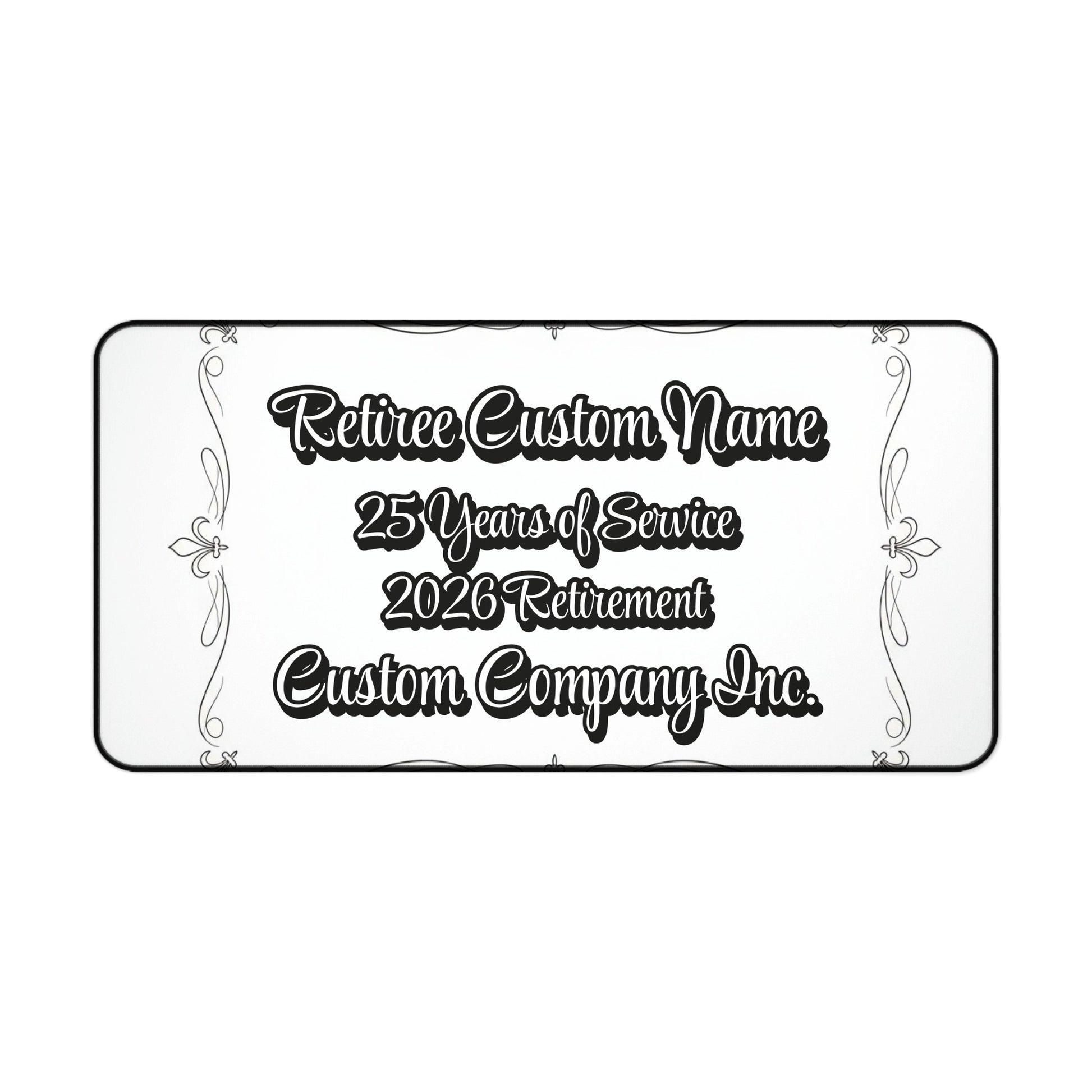 Personalized Retirement Plaque for Years of Service Recognition