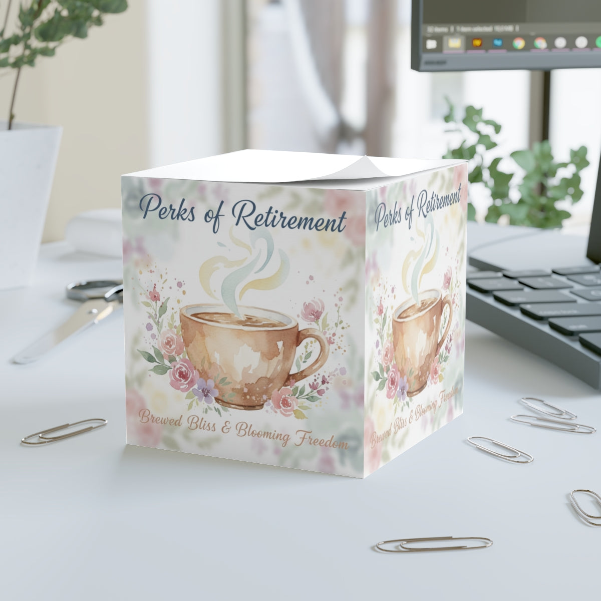 Perks of Retirement Brewed Bliss Blooming Freedom product