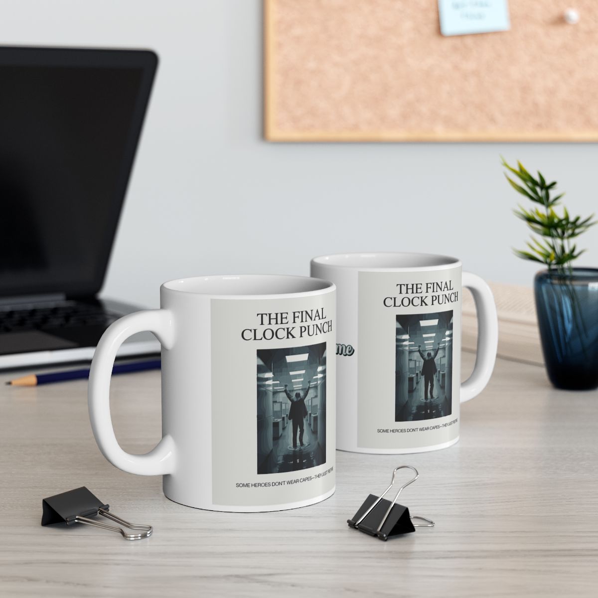 The Final Clock Punch Some Heroes Don't Wear Capes | Personalized Microwavable Ceramic Mugs 11oz 15oz 20oz - Retiree Gifts Retirement Party