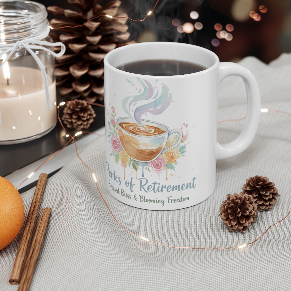 Perks of Retirement Mug for Coffee Lover Gift