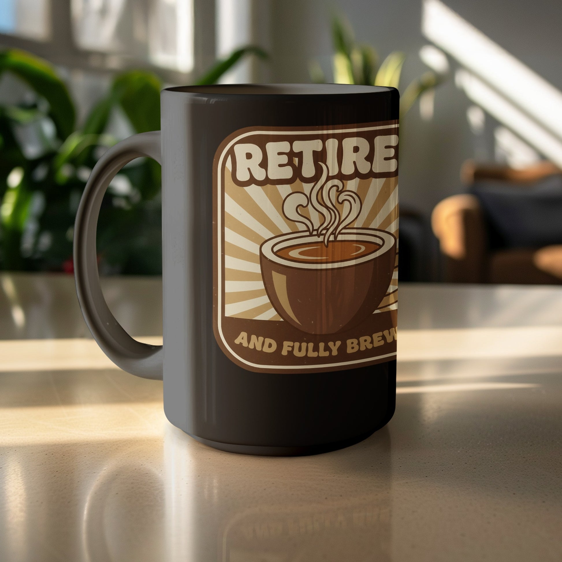 Retired and Fully Brewed Coffee Lovers Mug