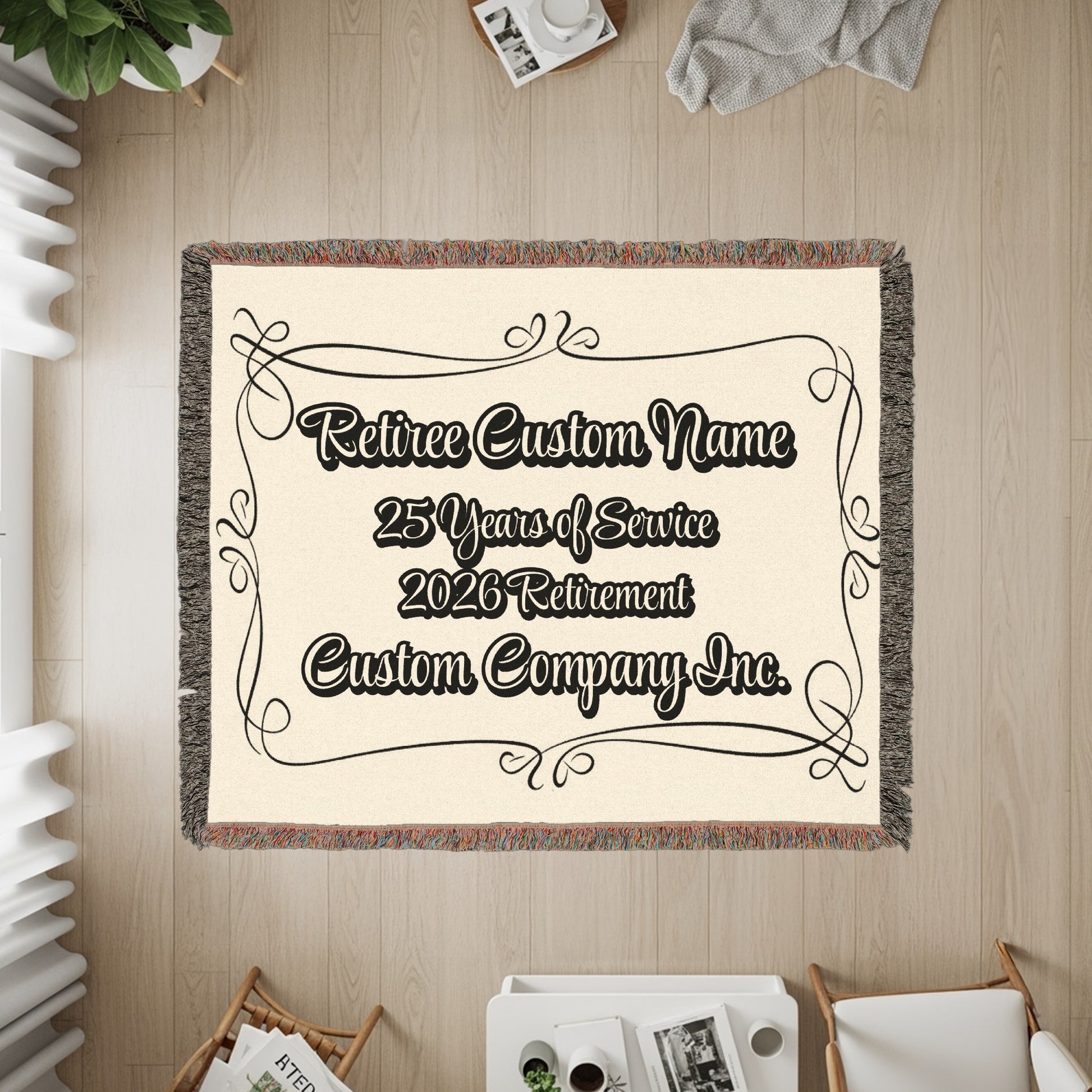 Personalized Retirement Blanket 25 Years Service product