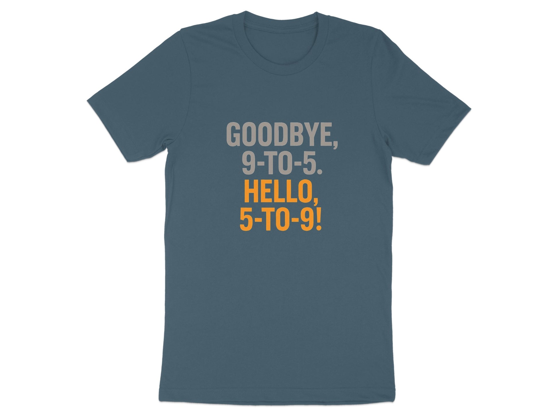 Goodbye 9-to-5 Hello 5-to-9 | Dark Heaterh Color Bella T-Shirts - Retiree Gifts Retirement Party