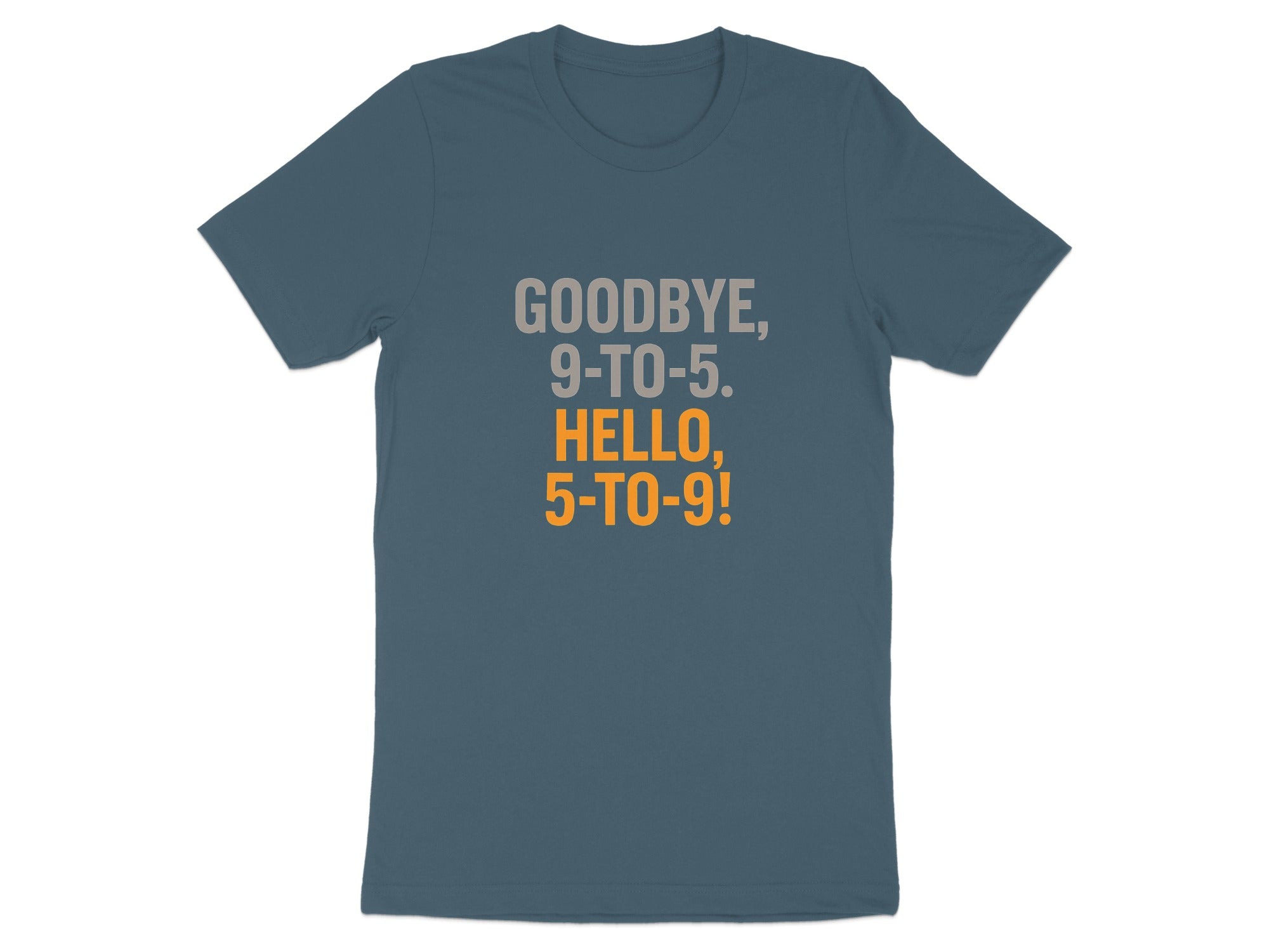 Goodbye 9-to-5 Hello 5-to-9 | Dark Heaterh Color Bella T-Shirts - Retiree Gifts Retirement Party