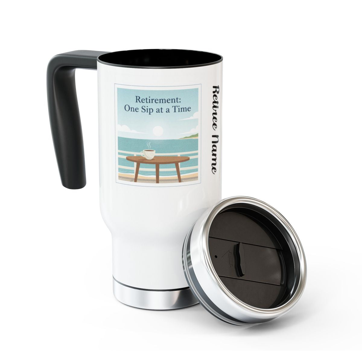 Retirement One Sip at a Time Travel Mug