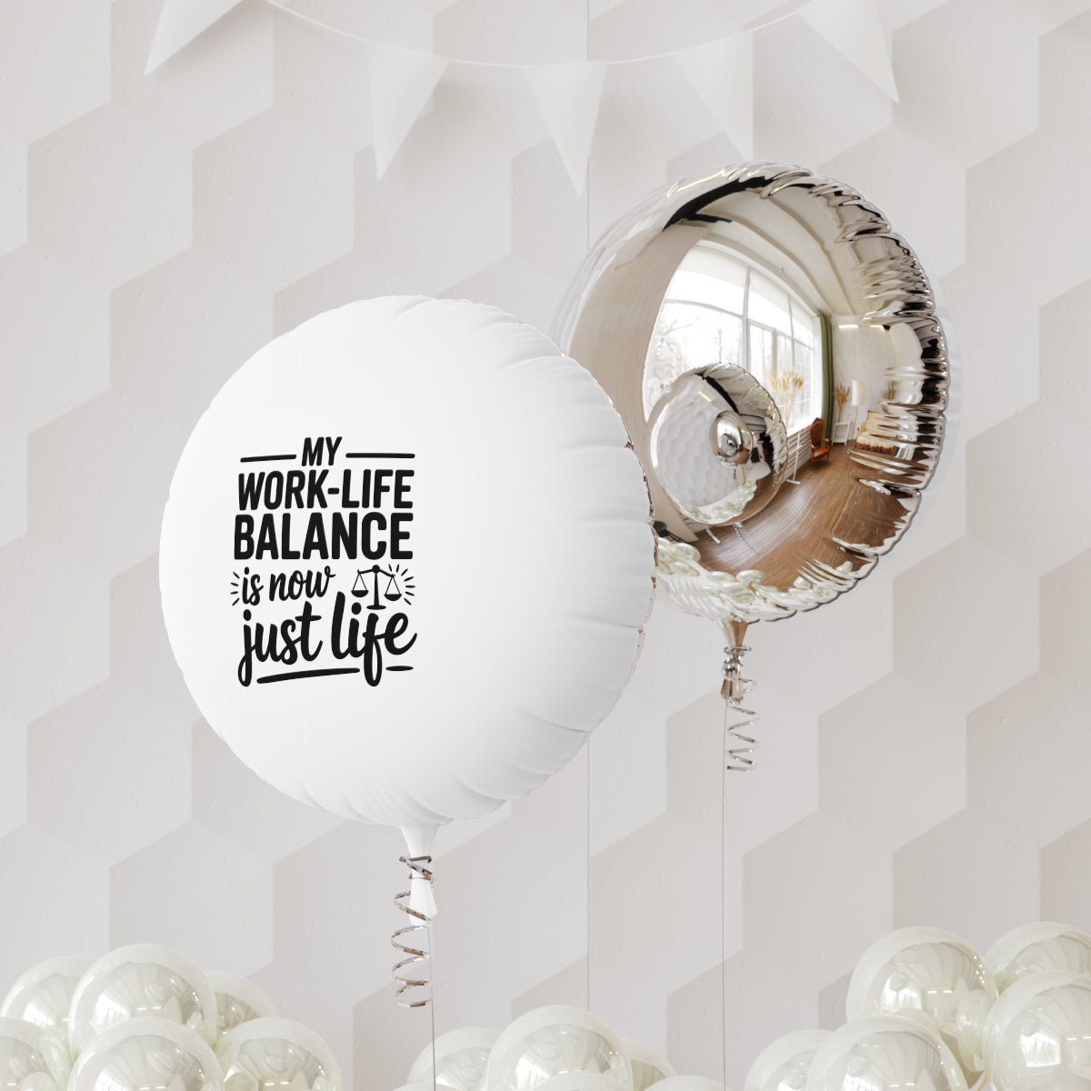 My Work-Life Balance Is Now Just Life 22in or 11in Mylar Ballons - Retiree Gifts Retirement Party