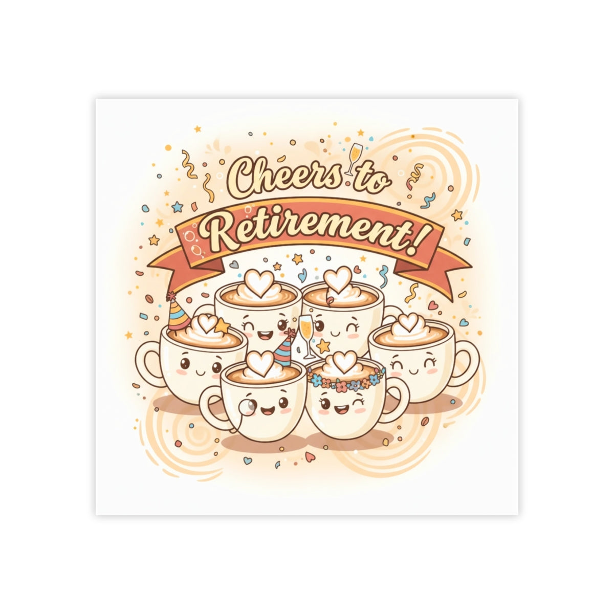 Cheers to Retirement Coffee Mug Design