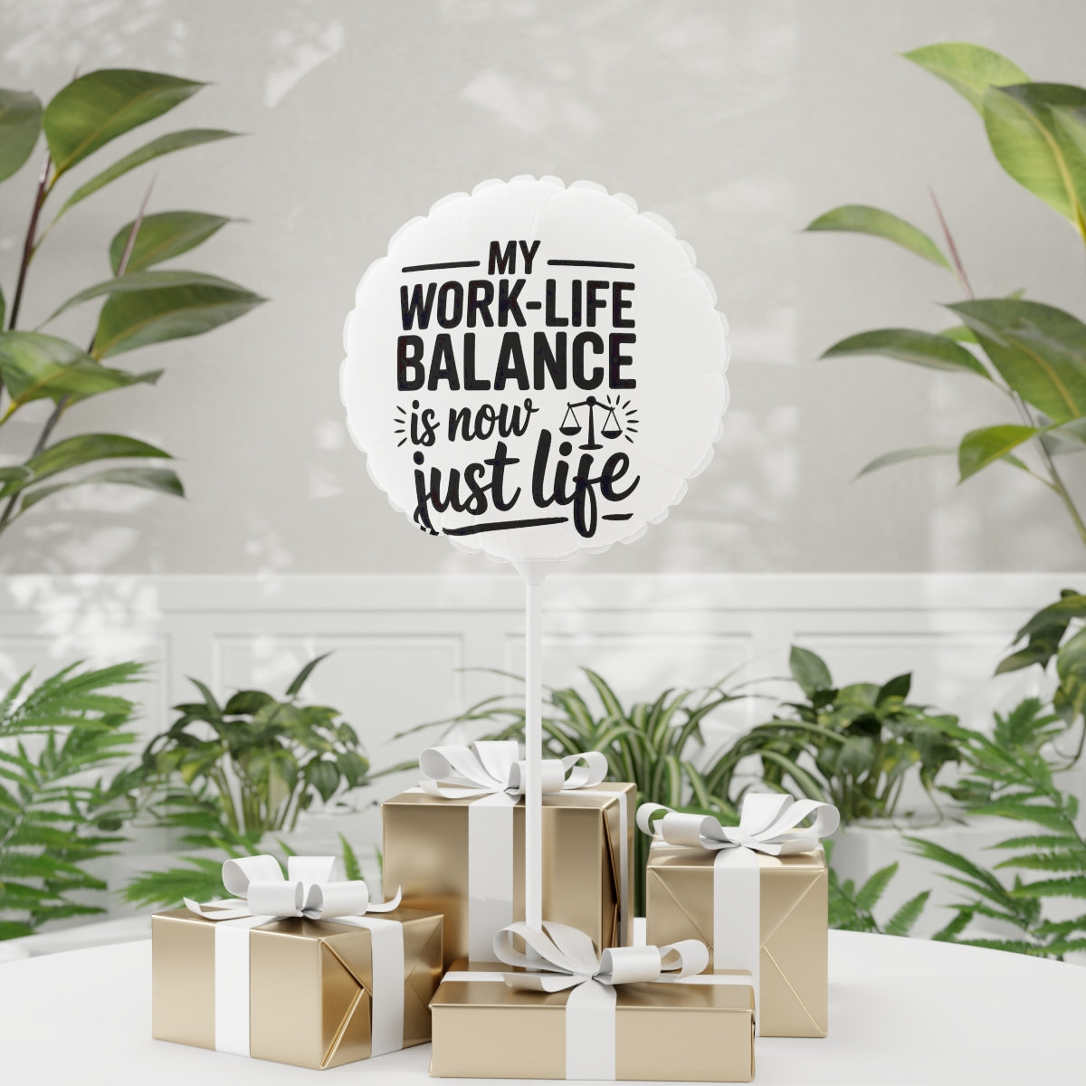My Work-Life Balance Is Now Just Life 22in or 11in Mylar Ballons - Retiree Gifts Retirement Party