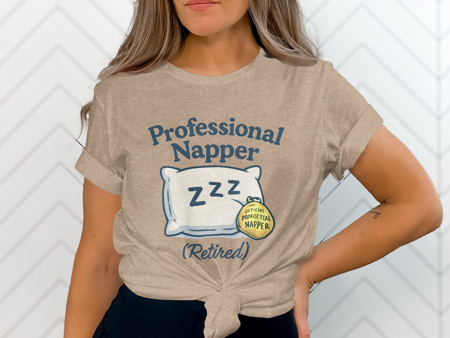Professional Napper (Retired) | Official Professional Napper | Soft Color Bella T-Shirts - Retiree Gifts Retirement Party