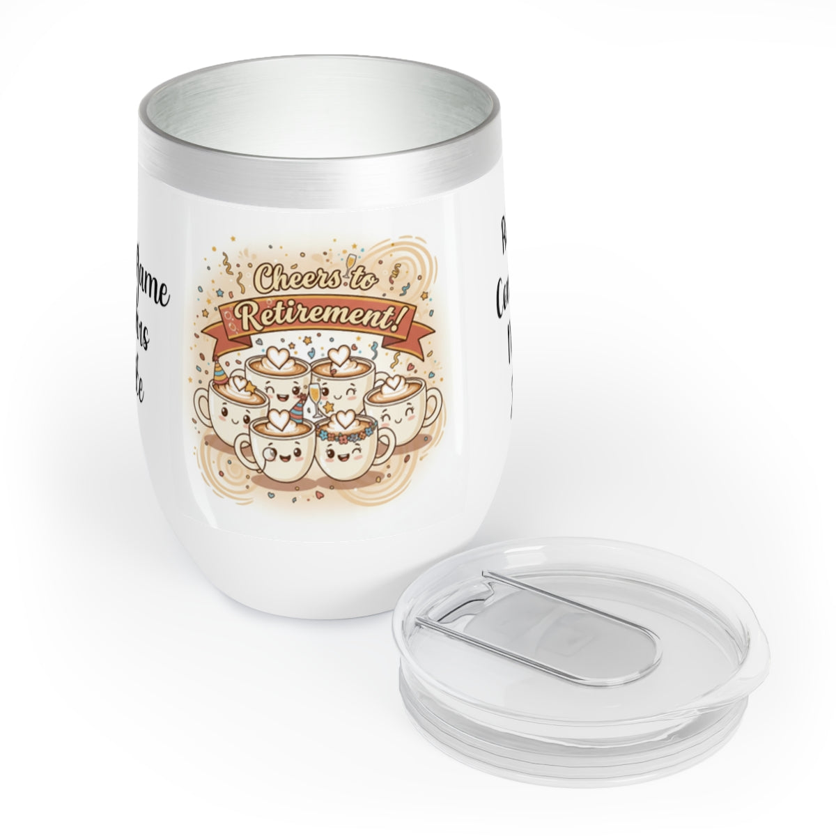 Cheers to Retirement Insulated Tumbler Wine Cup