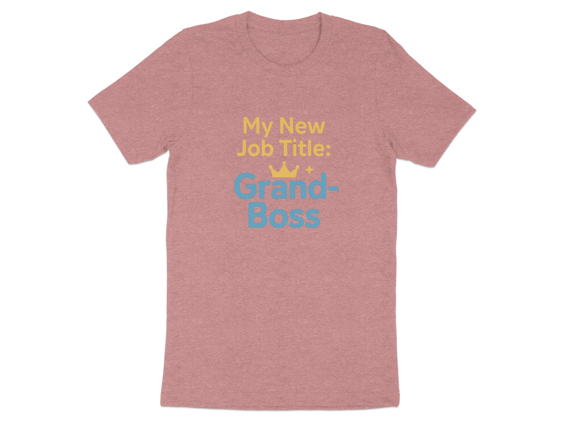 My New Job Title Grand Boss | Show off Retirement Role | Soft Color Bella T-Shirts - Retiree Gifts Retirement Party