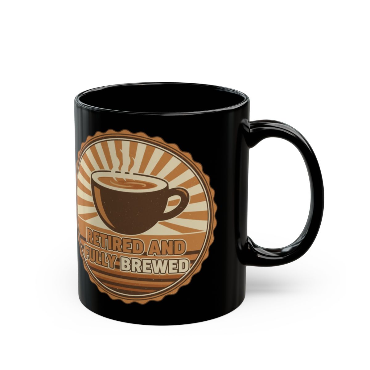 Retired and Fully Brewed Coffee Lovers Mug Product