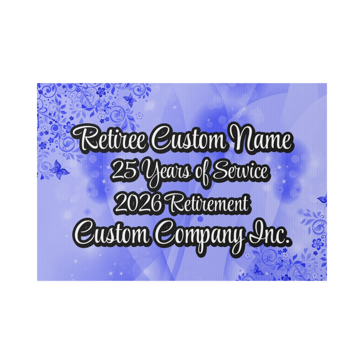 Personalized Retiree 25 Years Service Plaque product type
