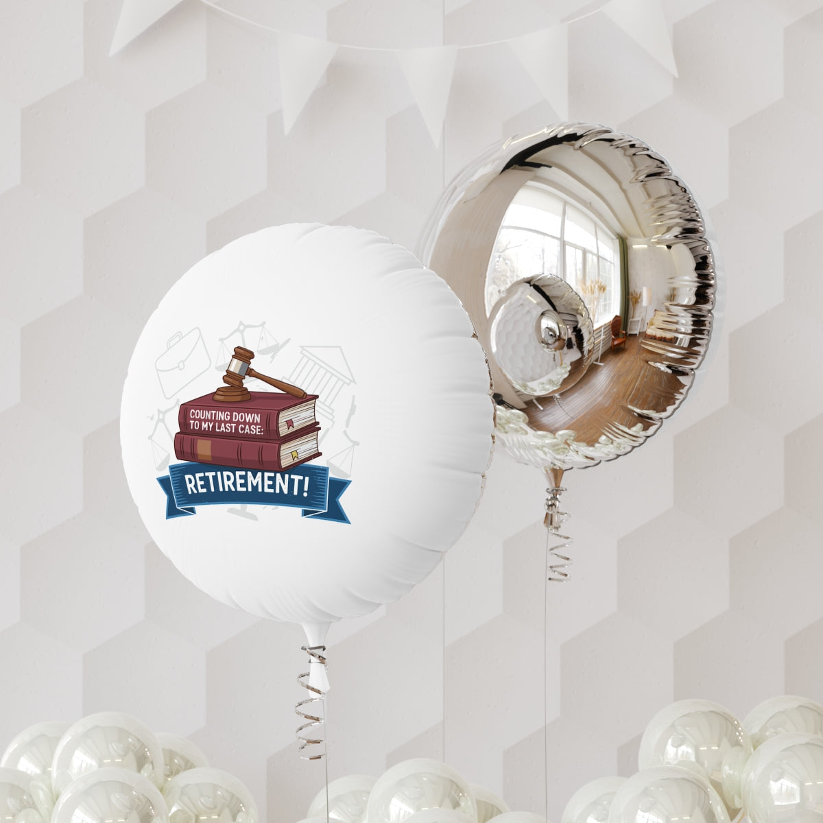 Counting Down Last Case Retirement Law Celebration | Retirement! | Celebrate end of law career 11in or 22in Mylar Ballon - Retiree Gifts Retirement Party