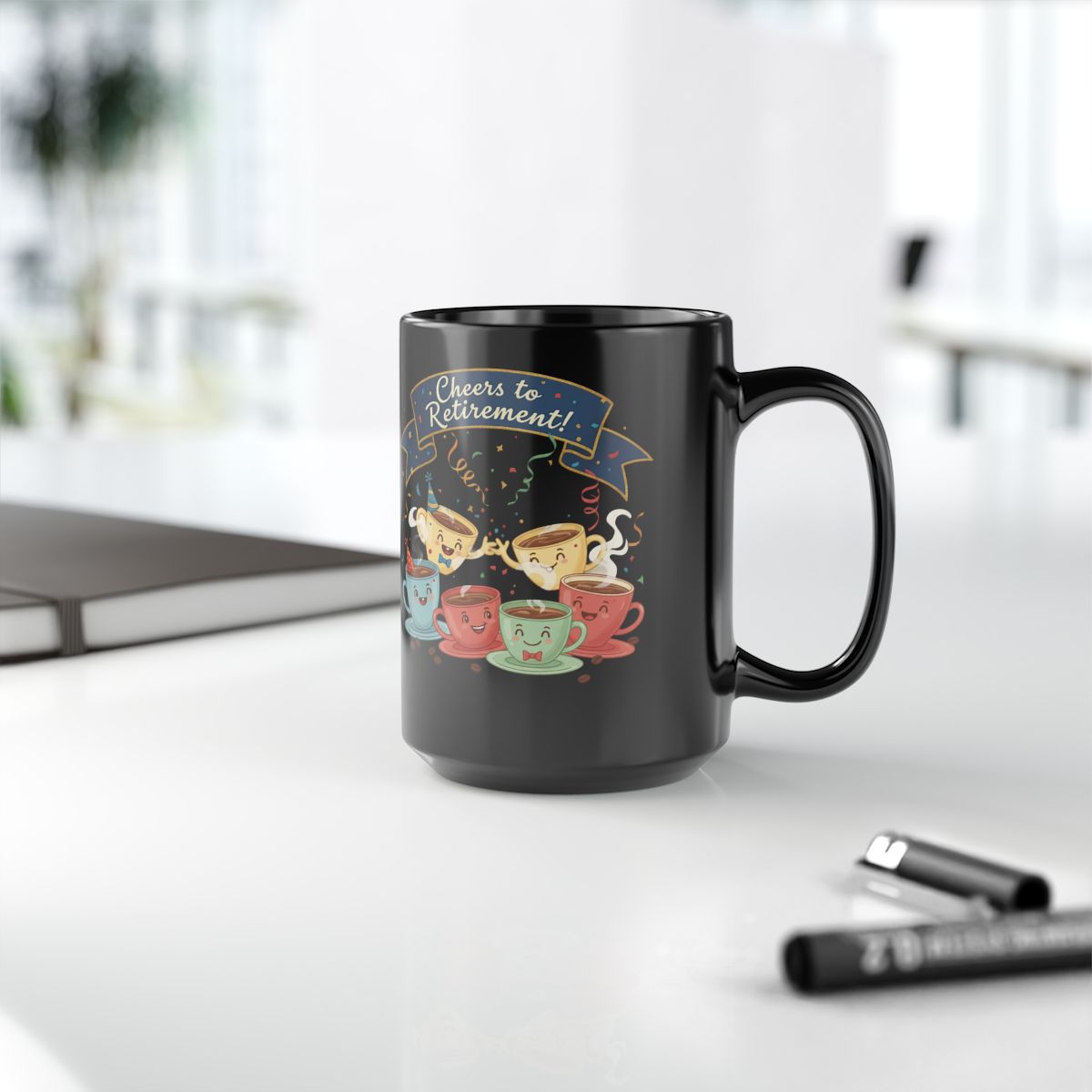 Cheers to Retirement Coffee Mug with Fun Design