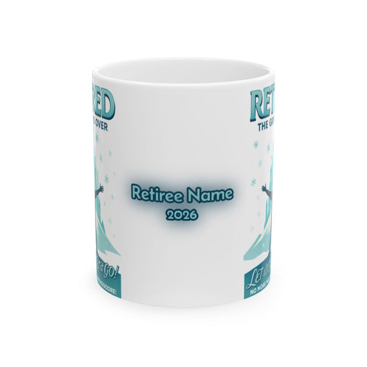 Retired The Adventure Begins Customizable Mug 2026