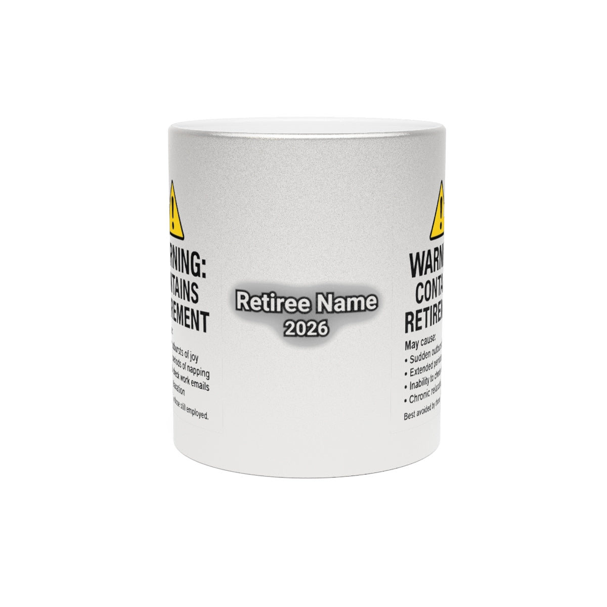 Warning Contains Retirement 2026 Mug for Retirees