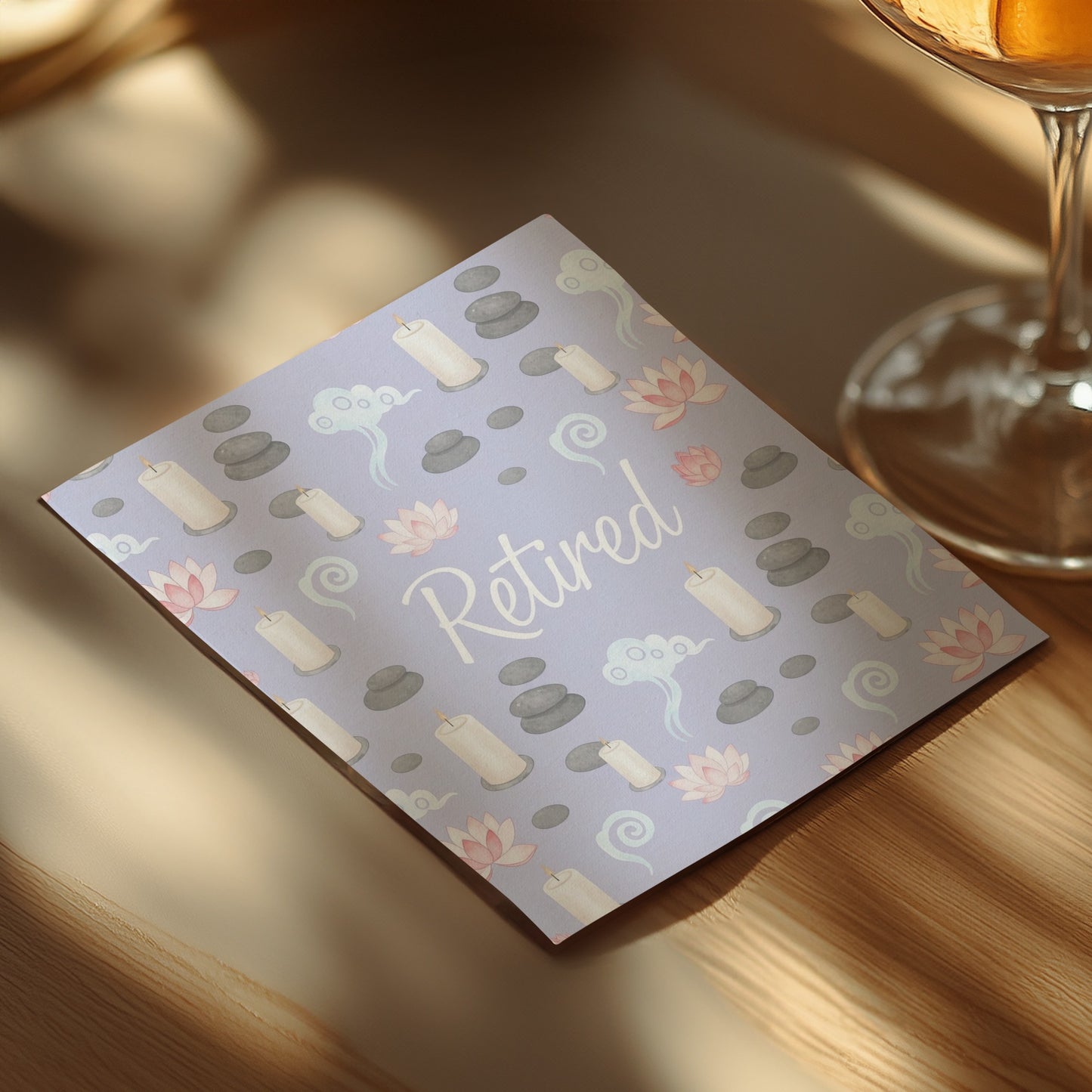 Retired Greeting Card for Relaxation and Stress Relief