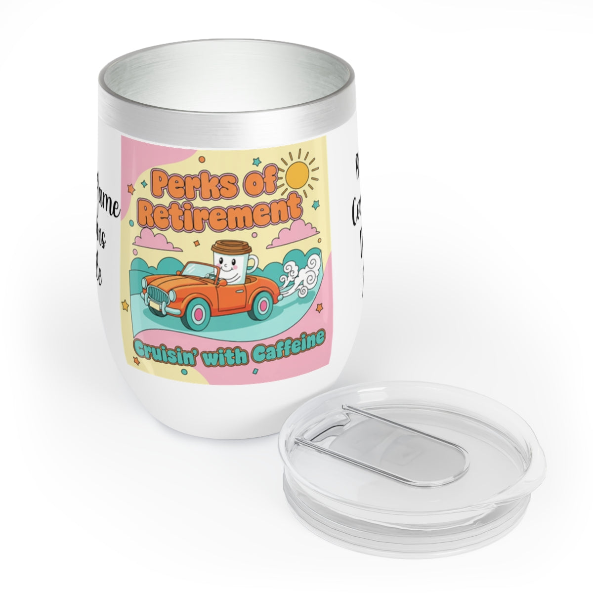Perks of Retirement Cruisin' with Caffeine Mug