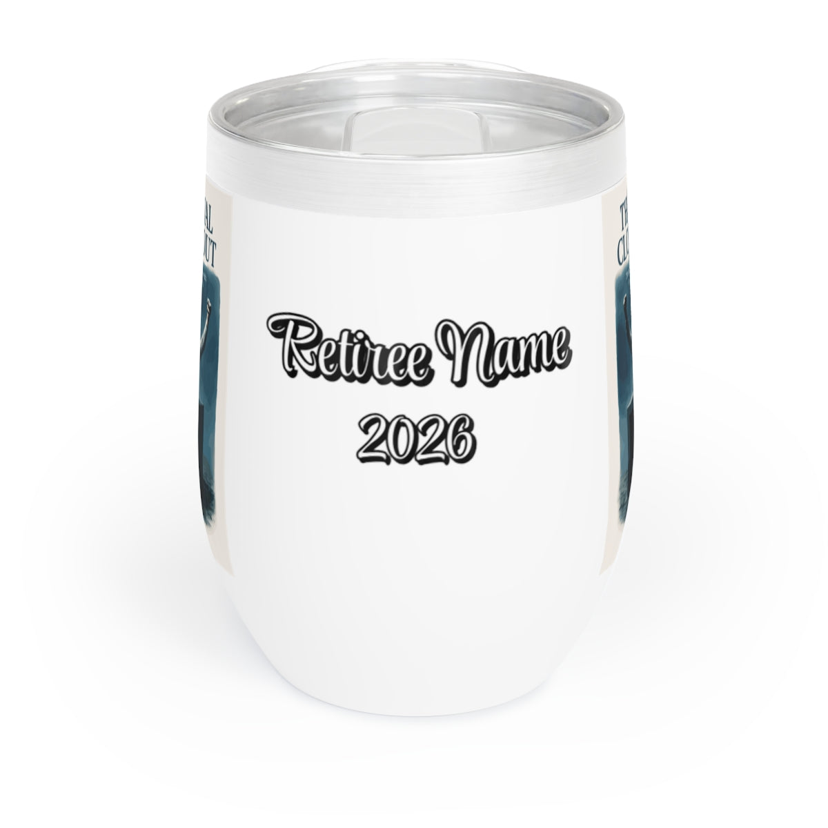 The Final Clock-Out The Great Escape Begins | Retirement Personalized Wine Tumbler - Retiree Gifts Retirement Party