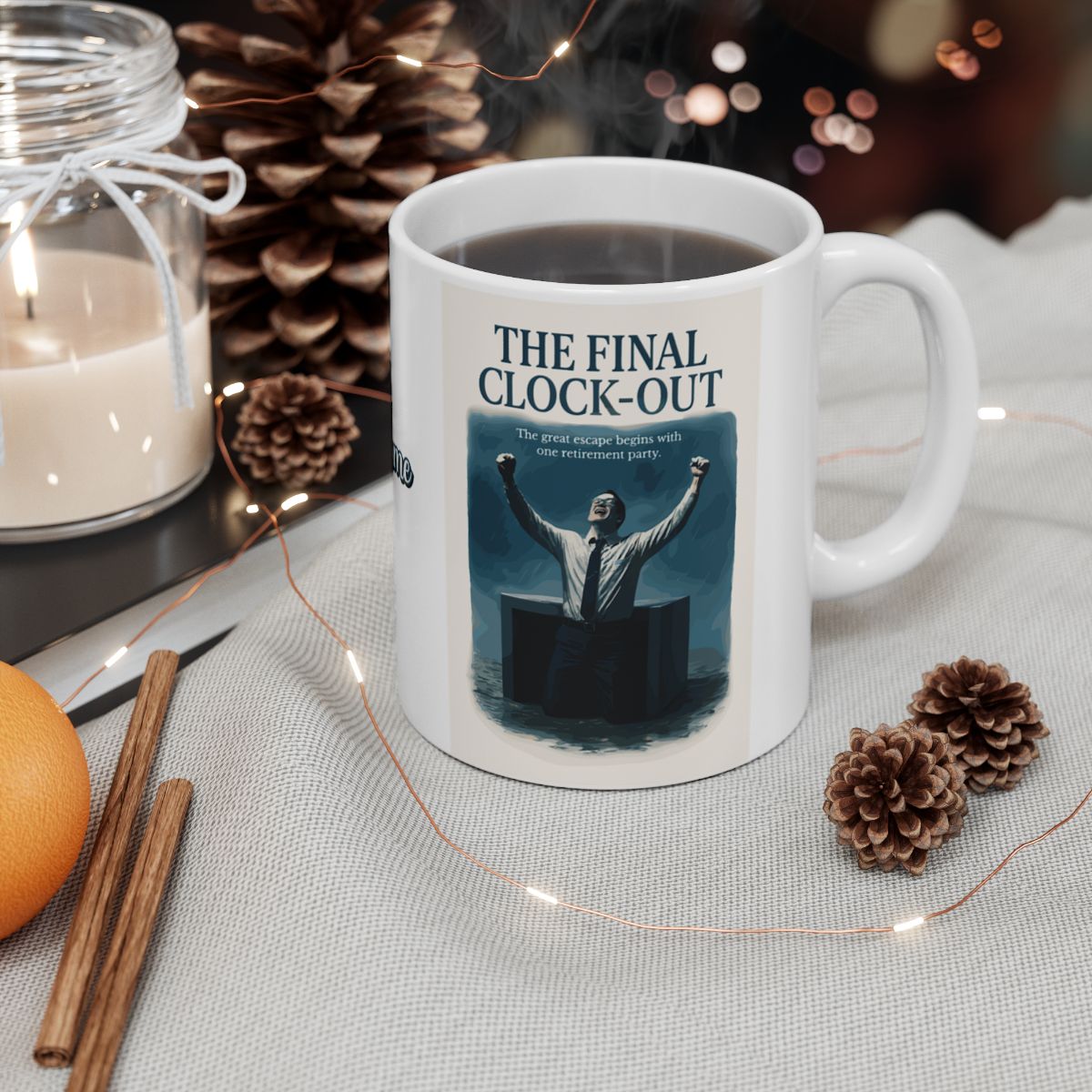 The Final Clock-Out The Great Escape Personalized Retirement | Celebrate Freedom | Personalized Microwavable Ceramic Mugs 11oz 15oz 20o - Retiree Gifts Retirement Party