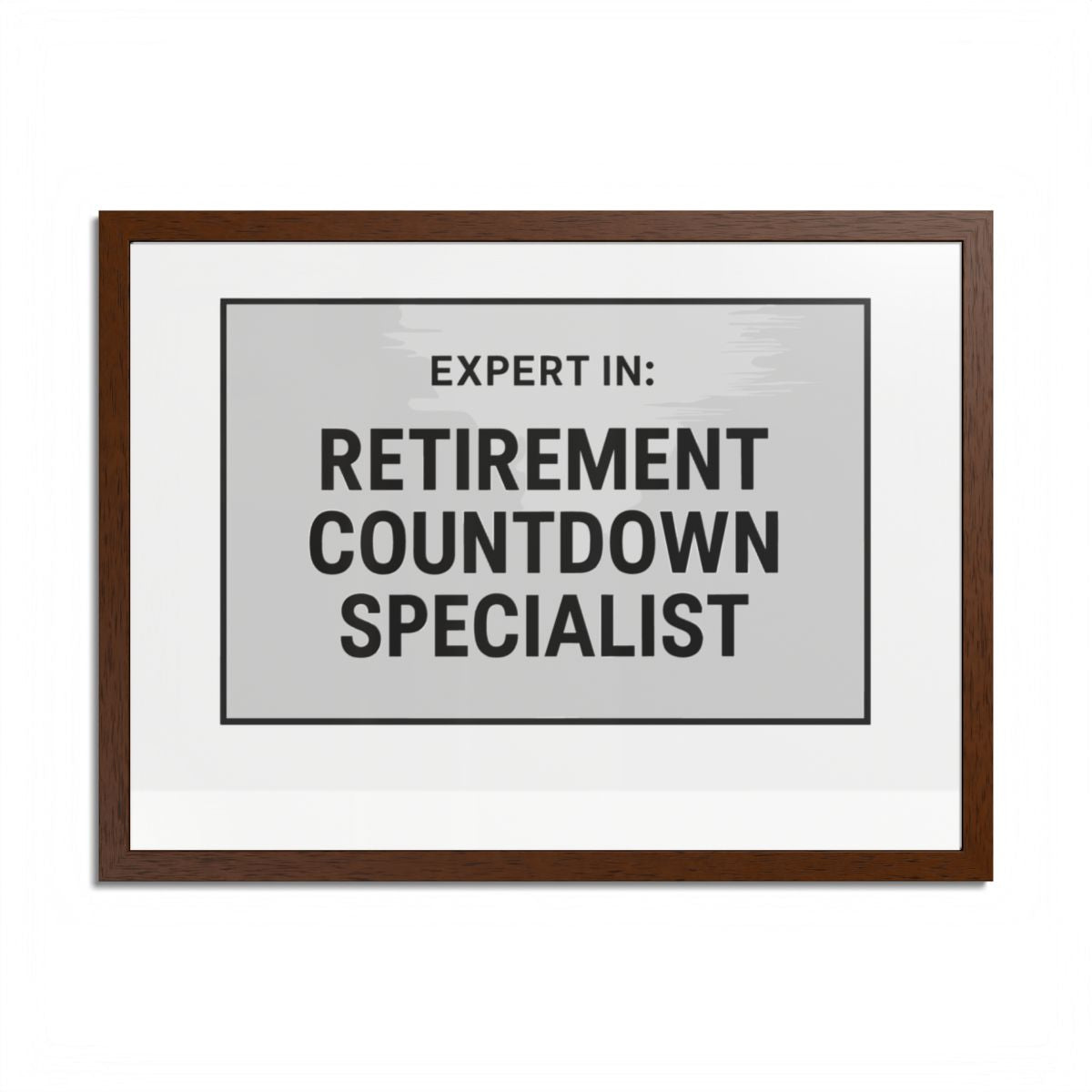 Expert In Retirement Countdown Specialist Silver Design Framed Art Posters - Retiree Gifts Retirement Party